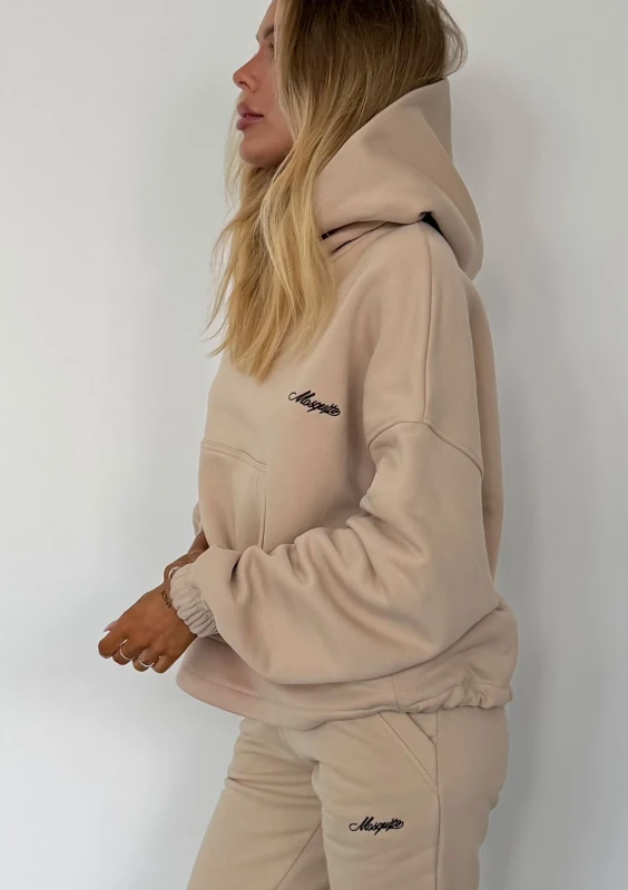 Daily - Bluza z haftowanym logo Sand Beige