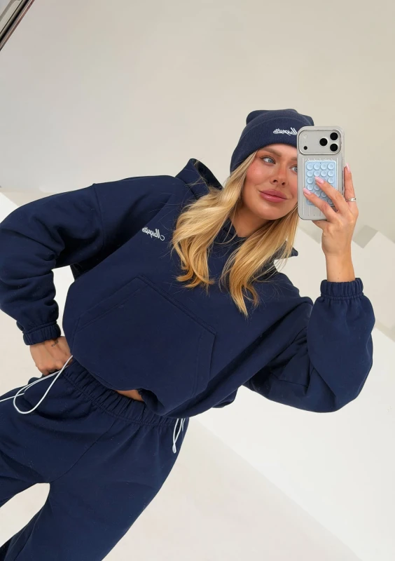 Daily - Bluza z haftowanym logo Monaco Navy