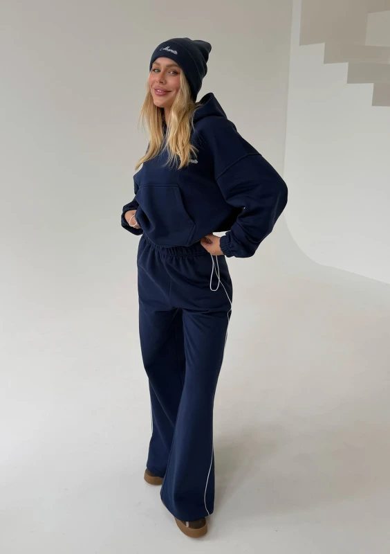 Daily - Bluza z haftowanym logo Monaco Navy