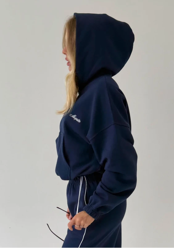 Daily - Vintage style monaco navy blue sweatshirt