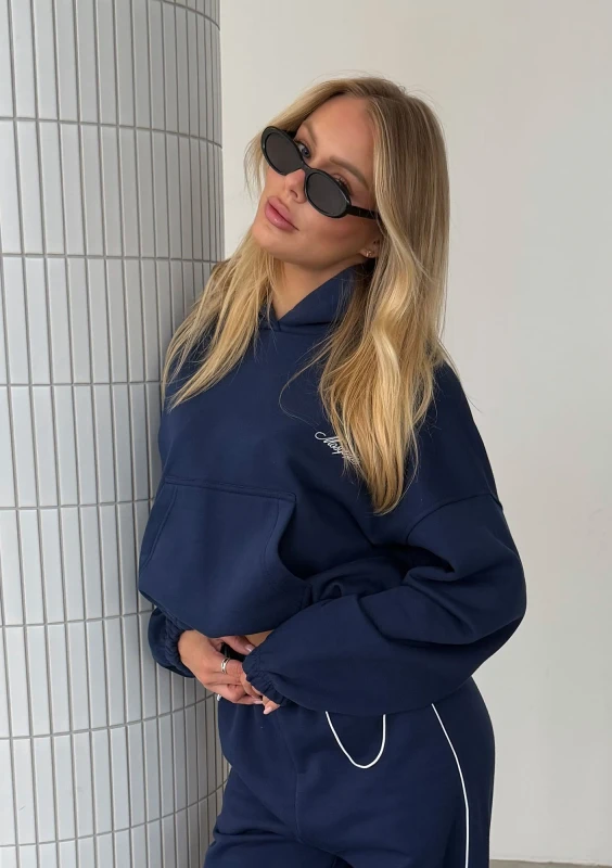 Daily - Bluza z haftowanym logo Monaco Navy