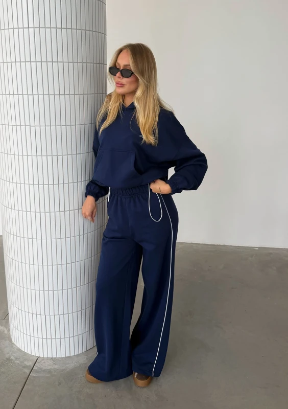 Daily - Bluza z haftowanym logo Monaco Navy