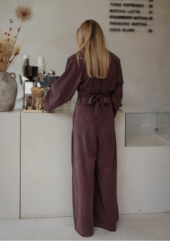 Shape - Brown shaping top with shoulder pads