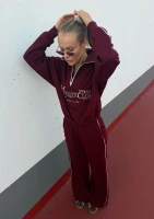 Union - Bluza z haftowanym logo Deep Cherry