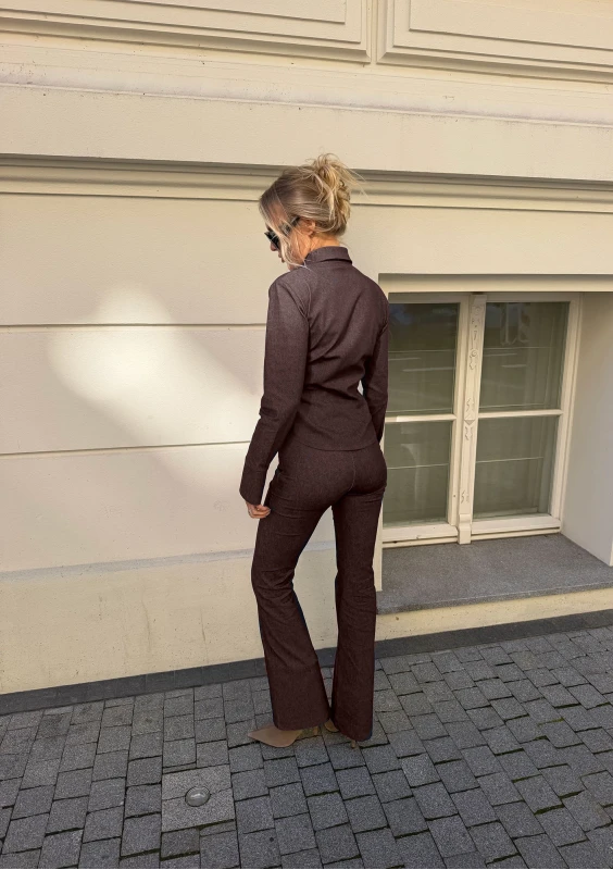 Carter - Spodnie denimowe Brązowe