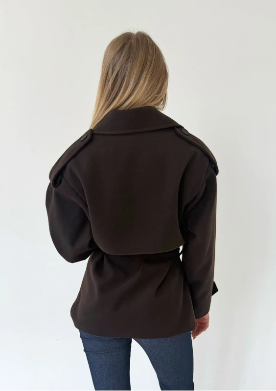 Blair - Short brown coat