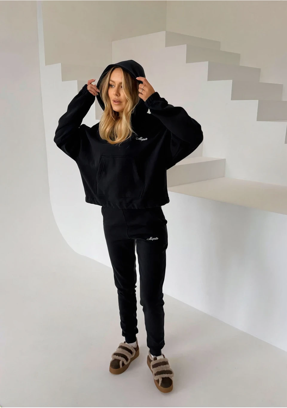 Daily - Fitted black joggers
