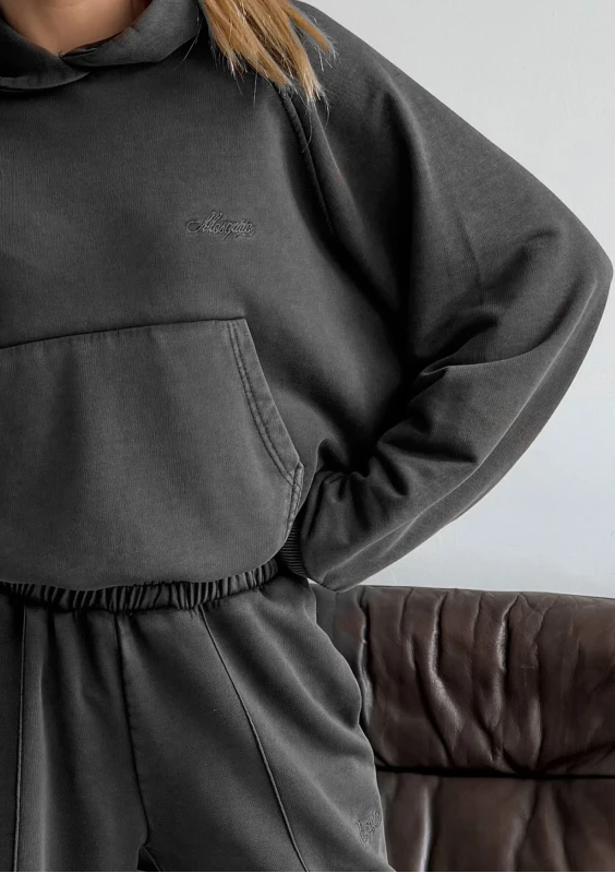 Fade - Black hoodie with a washed-out effect