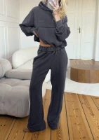 Fade - Black sweatpants with a washed-out effect