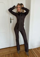 Carter - Brown denim trousers