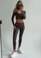 Hi Pure - Savannah tan brown leggings