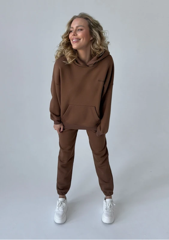 Pure - Choco brown hoodie