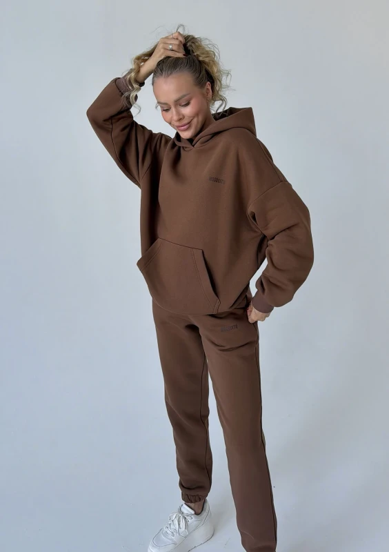 Pure - Choco brown hoodie