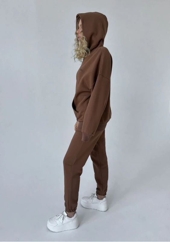 Pure - Choco brown loose fit sweatpants
