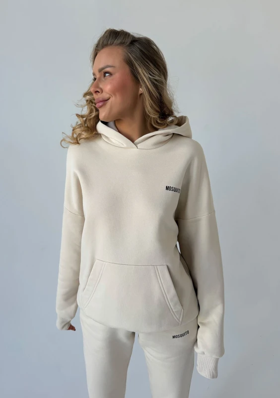 Pure - Bluza z kapturem brown logo Coconut